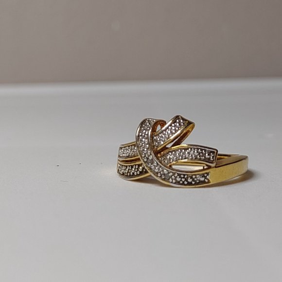 Cute Gold Tone Ring Size 9.75 - Picture 7 of 13